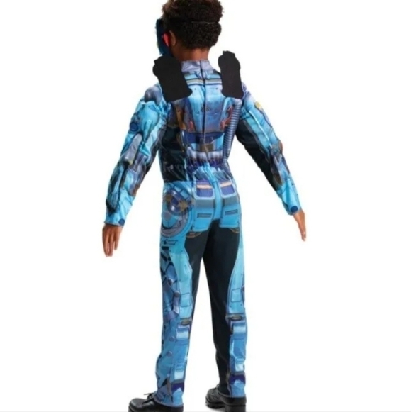 NWT Apex Legends Pathfinder Deluxe Kid's Muscle Halloween Costume Medium 7-8 New - Picture 2 of 11